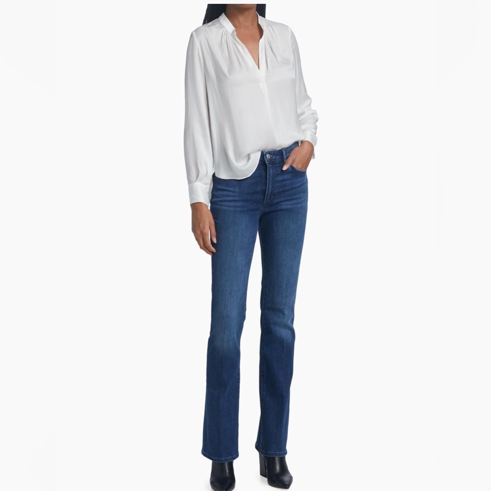 RARE ZADIG & VOLTAIRE NWT Tink Satin Tunic Blouse in Encre—S - Picture 6 of 14